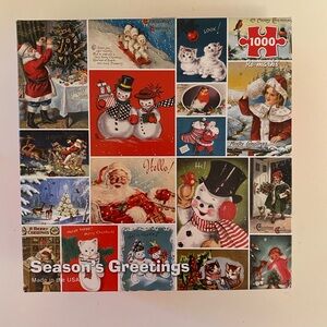 Holiday Jigsaw Puzzle - Festive Red and White